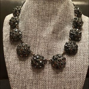 Yochi NY black rhinestone choker.
